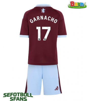 Aston Villa Alejandro Garnacho #17 Hemmaställ Barn 2026-27 Kortärmad (+ Korta byxor)